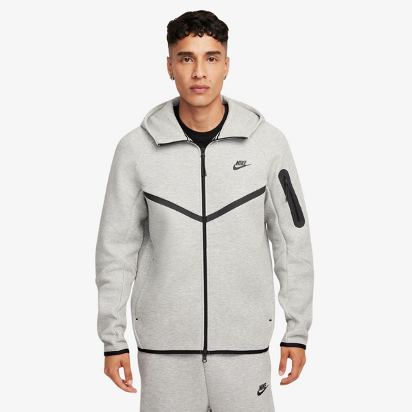 mens nike tech fleece jacket (grey)