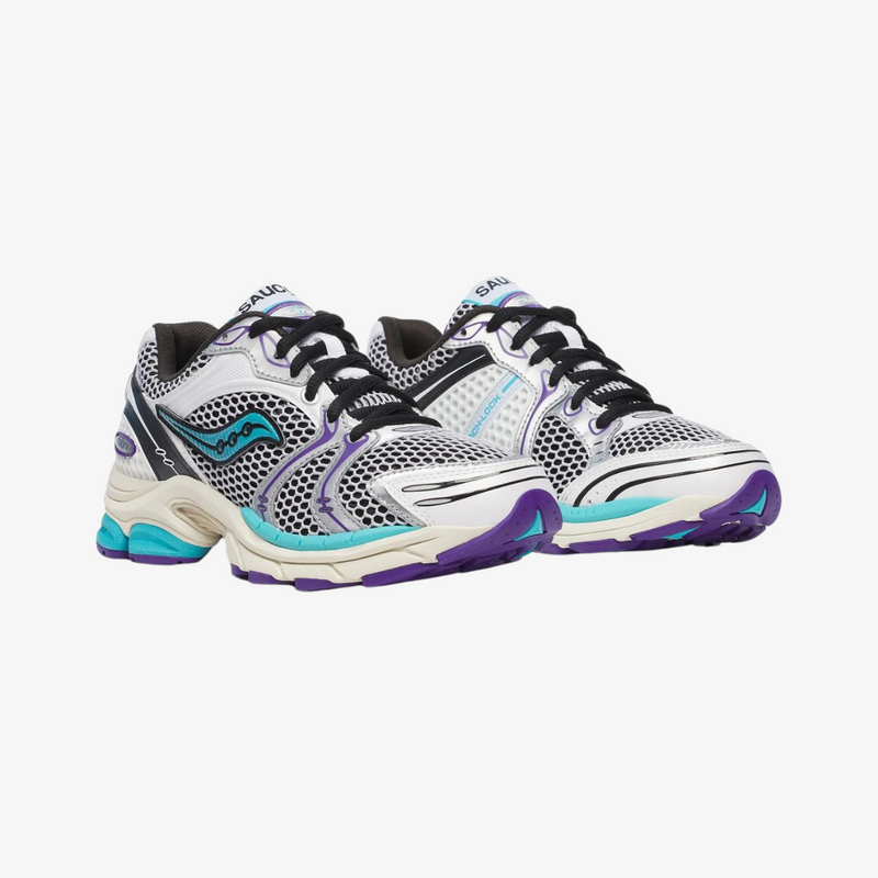 mens saucony progrid triumph 4 (white/blue)