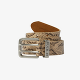 huf fuck it snakeskin belt (brown)