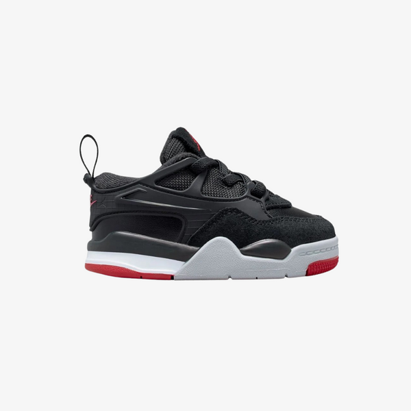 toddler jordan 4 rm (black/varsity red/wolf grey)