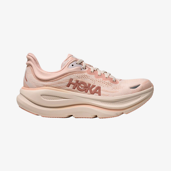 womens hoka bondi 9 (rose latte/rose cream)