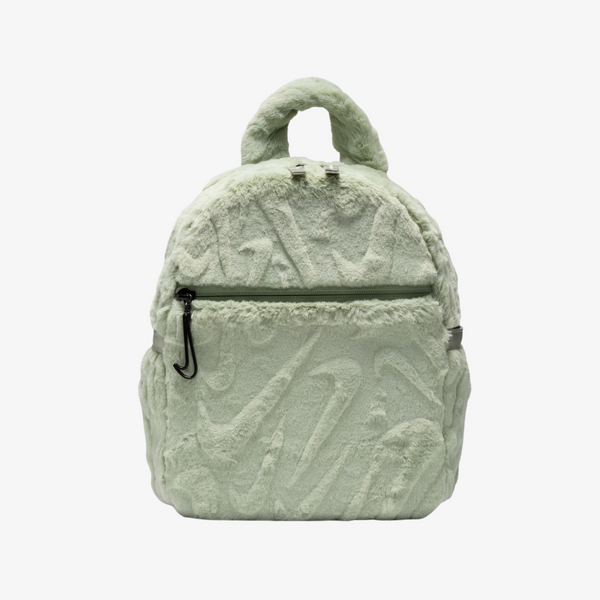 nike sportswear futura faux fur mini backpack 6L (jade horizon)