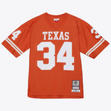 mens mitchell and ness ricky williams texas longhorns jersey (orange)