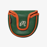 malbon golf hunt club mallet cover (green/orange)