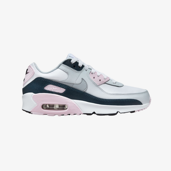 gradeschool nike air max 90 (white/wolf grey)