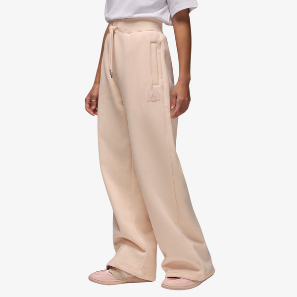 womens jordan flight fleece sweatpant (pink)