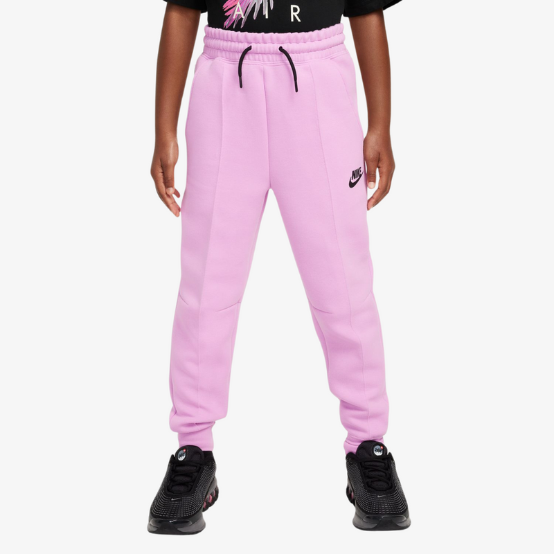 kids nike sportswear tech fleece pants (pink)