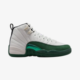gradeschool jordan 12 retro (summit white/gorge green)