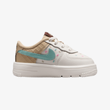 toddler nike force 1 low (sail/multi-color-sesame-bleached turq)
