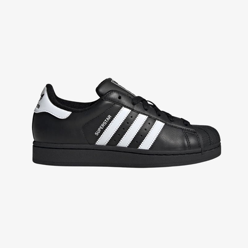 womens adidas superstar 2 (black/white)