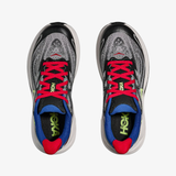 gradeschool hoka clifton 10 (grey/lime)