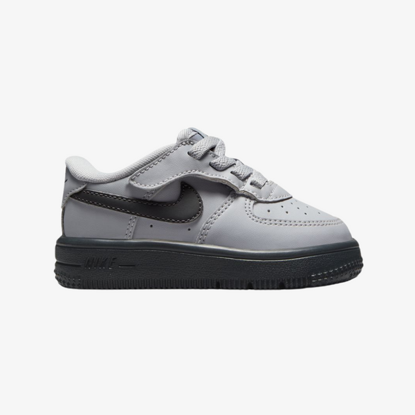 toddler nike force 1 low easyon (wolf grey/dark smoke)