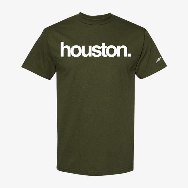 mens premiumgoods. houston s/s tee (hunter green/white)