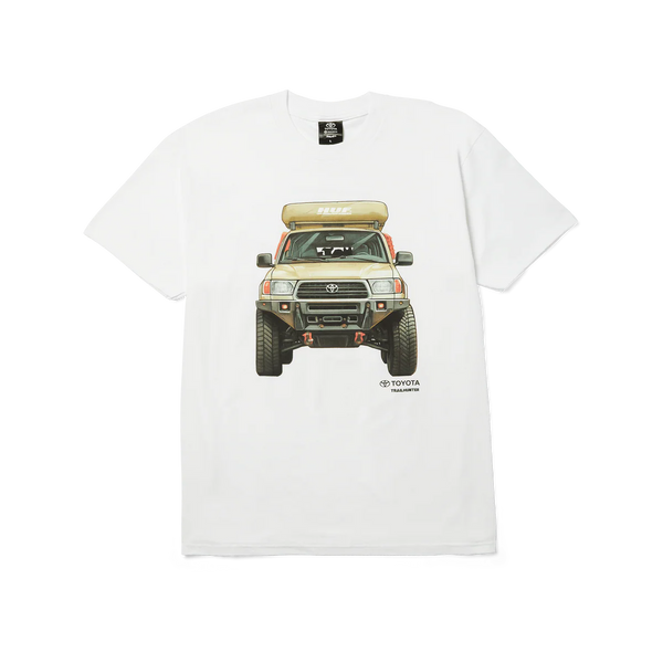 mens huf 4 runner s/s tee (white)