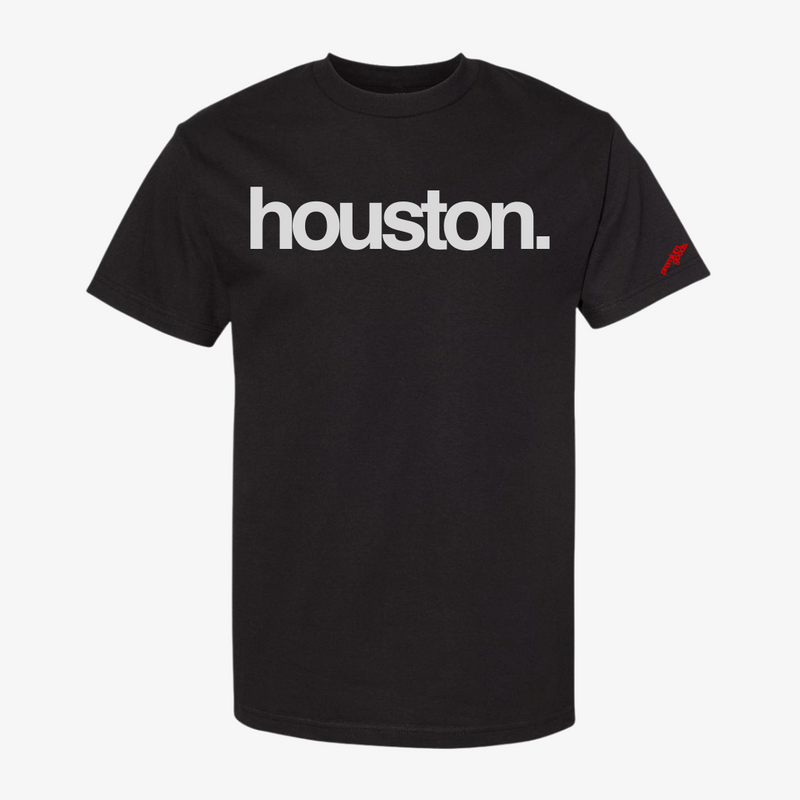 mens premiumgoods houston. s/s tee (black/reflective)