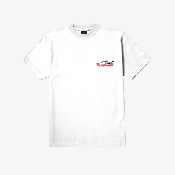 mens huf x greddy tour s/s tee (white)