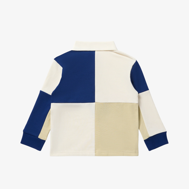 kids billionaire boys club pixel l/s polo (winter white)