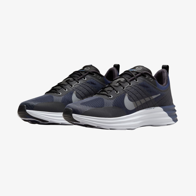 mens nike lunar roam (black/reflect silver/navy)