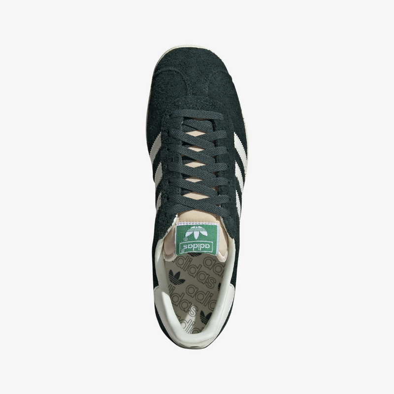 mens adidas gazelle (mineral green/off white)