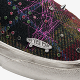 mens vans lx classic slip-on 98 (harris tweed red/multi)