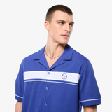 mens sergio tacchini annata cabana s/s shirt (deep ultramarine)