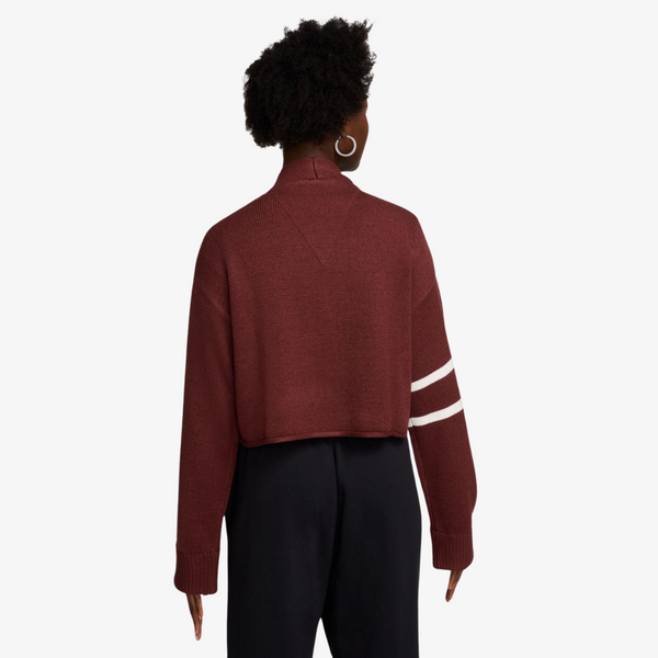 womens nike by yoon cardigan (dark team red)