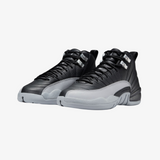 gradeschool jordan 12 retro (black/grey)