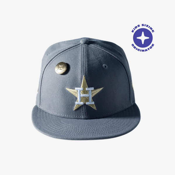kids new era x premiumgoods. houston astros 59fifty fitted (cassette tape)