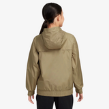 kids nike sportswear windrunner hooded repel jacket (parachute beige)