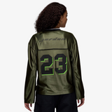 womens jordan l/s jersey (green)