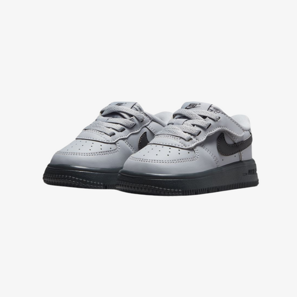 toddler nike force 1 low easyon (wolf grey/dark smoke)