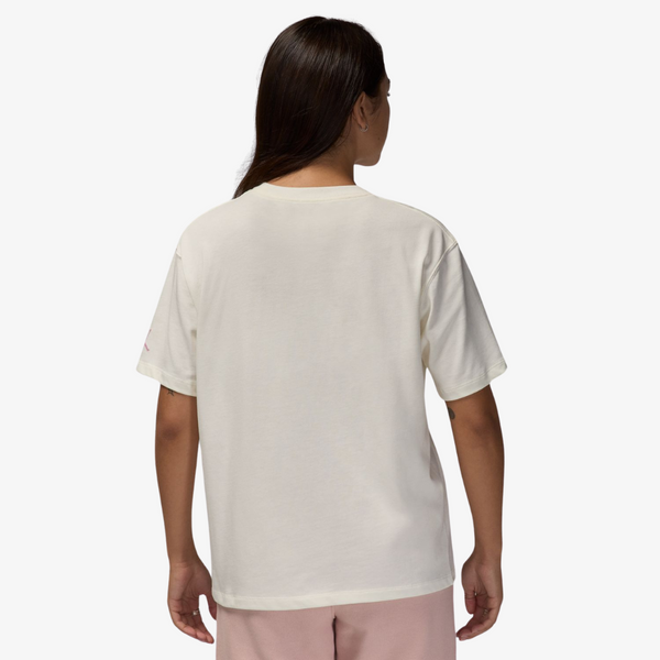 womens jordan heritage s/s tee (white)