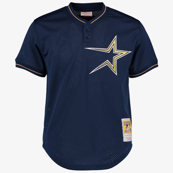 mens mitchell and ness biggio jersey (navy blue)