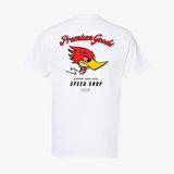 mens pg auto club tee "speed shop" (white)