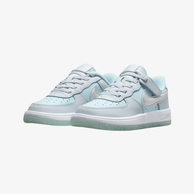 preschool force 1 low easyon (pure platinum/silver)