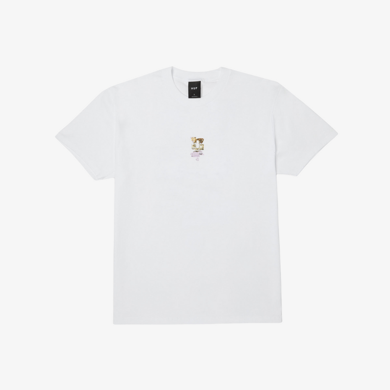 mens x huf realtree megablast s/s tee (white)