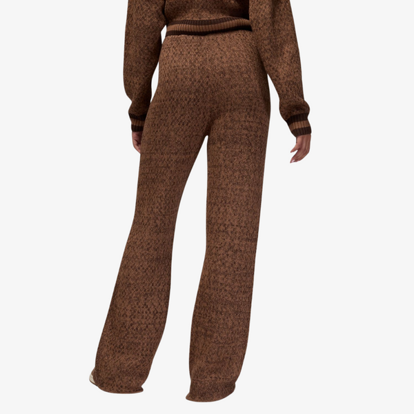 womens jordan knit pants (brown)