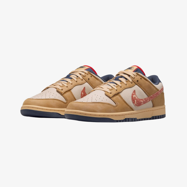 mens nike dunk low se (wheat/burnt sunrise)