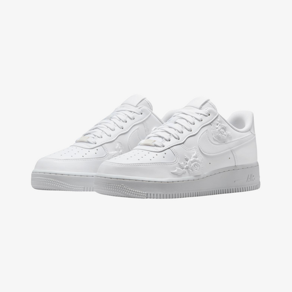 womens nike air force 1 low 07 (white roses)