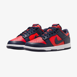 mens nike dunk low (university red/obsidian blue)