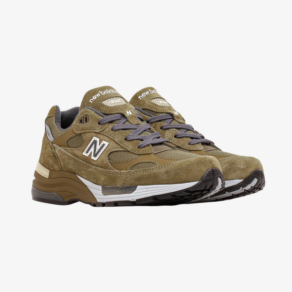 mens new balance 992 (dark camo/covert green)