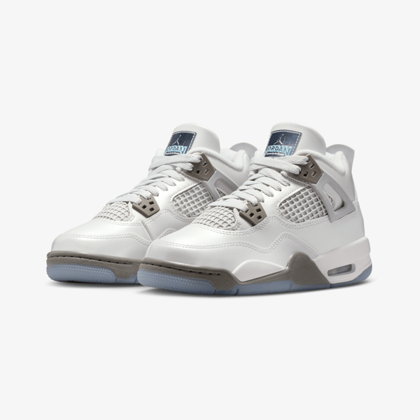 gradeschool jordan 4 retro (photon dust/blue chill)