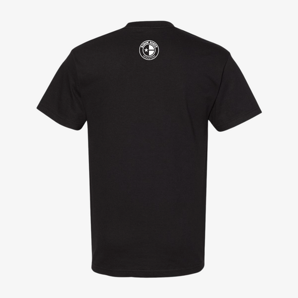 mens ridin dirty screwston motion logo s/s tee (black/white)