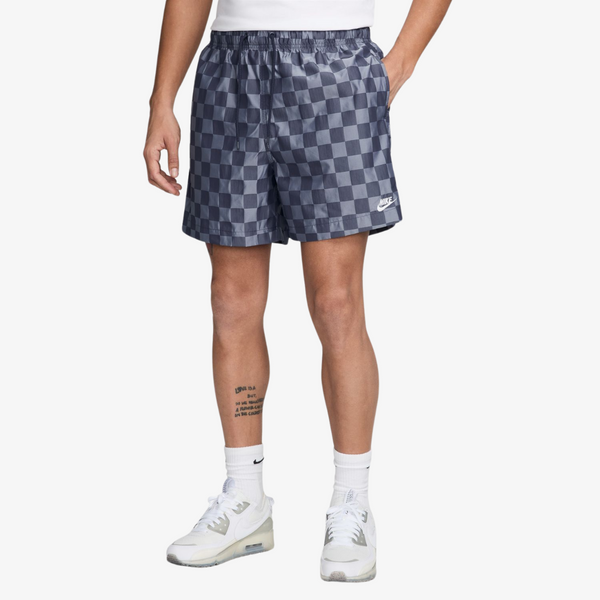 mens nike club flow shorts (midnight navy/white)