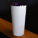 the double cup™ | 20oz insulated tumbler (white/purple)