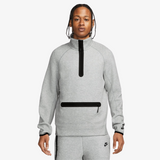 mens nike sportswear tech fleece 1/2-zip sweatshirt (grey heather)
