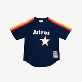 kids mitchell & ness jersey houston astros 1988 nolan ryan (navy/orange)
