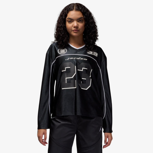 womens jordan l/s jersey (black)