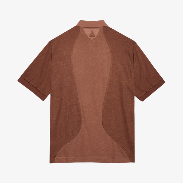 womens melody ehsani out of office knit polo (coffee)