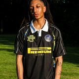 mens premiumgoods. bluebonnet camo soccer jersey (black)